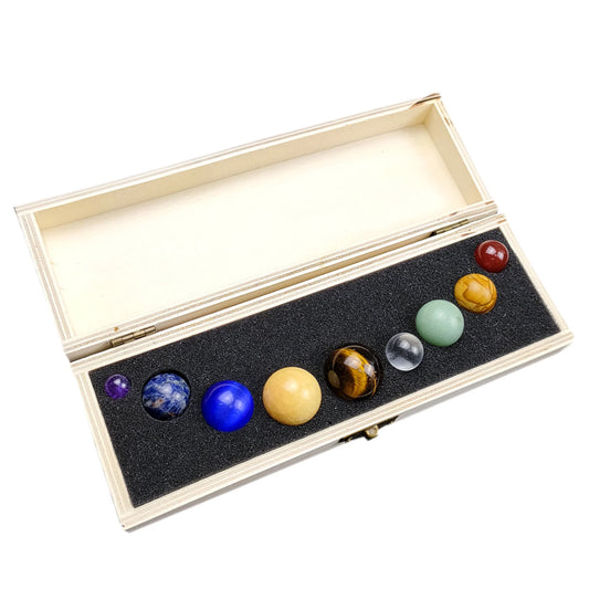 Nine Planets Solar System Natural Gemstone