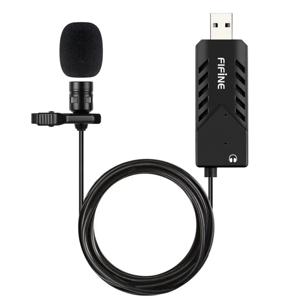 Microphone With USB for PC and Mac Clip-on