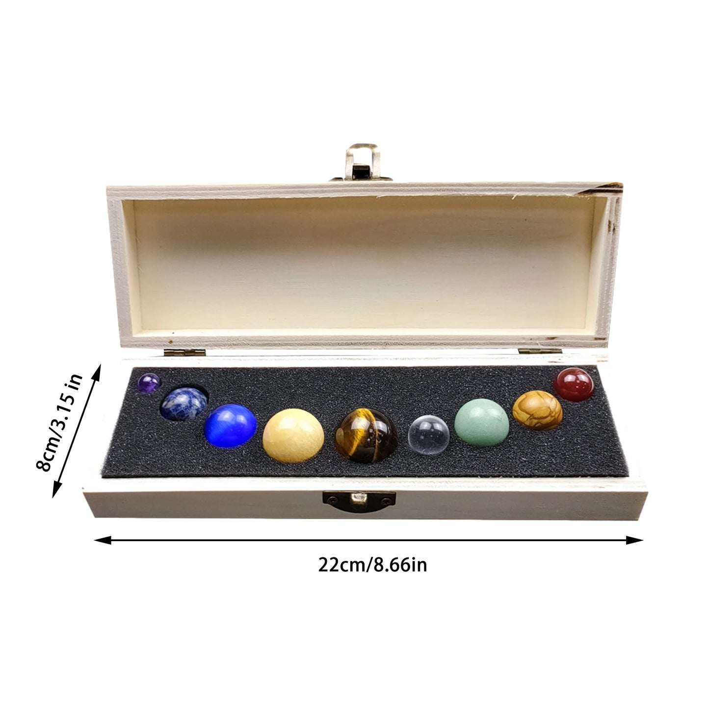 Nine Planets Solar System Natural Gemstone