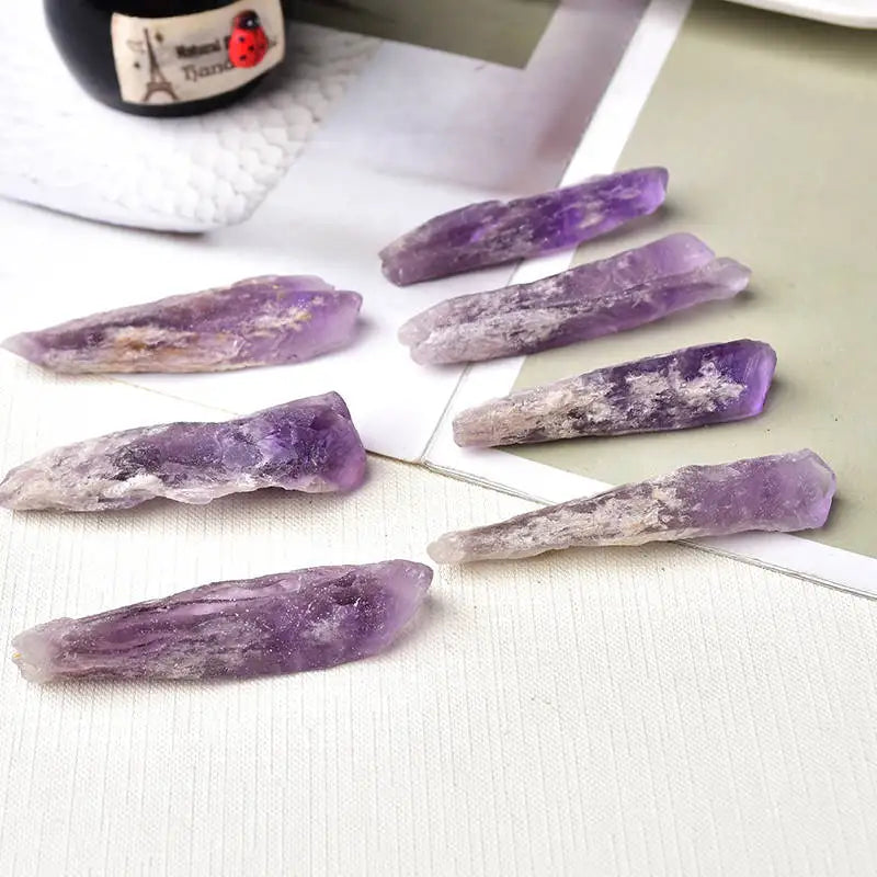 20g Natural Brazilian Amethyst Quartz Geode Druzy Crystal Cluster Backbone Scepter Mineral Gemstone Specimen Healing Reiki Decor