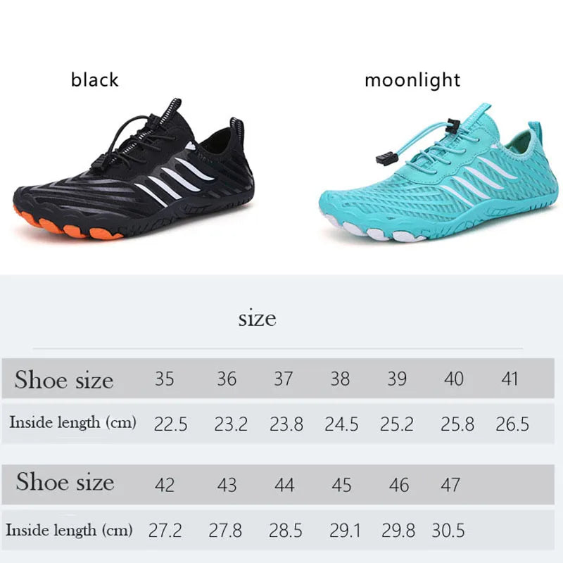 Women Men Breathable Beach Water Shoes