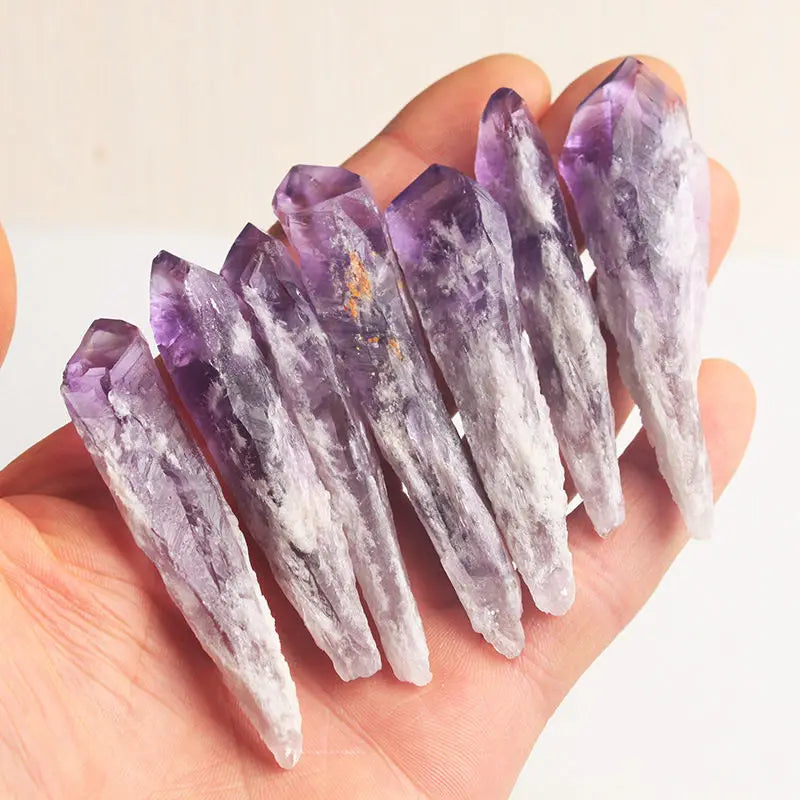 20g Natural Brazilian Amethyst Quartz Geode Druzy Crystal Cluster Backbone Scepter Mineral Gemstone Specimen Healing Reiki Decor